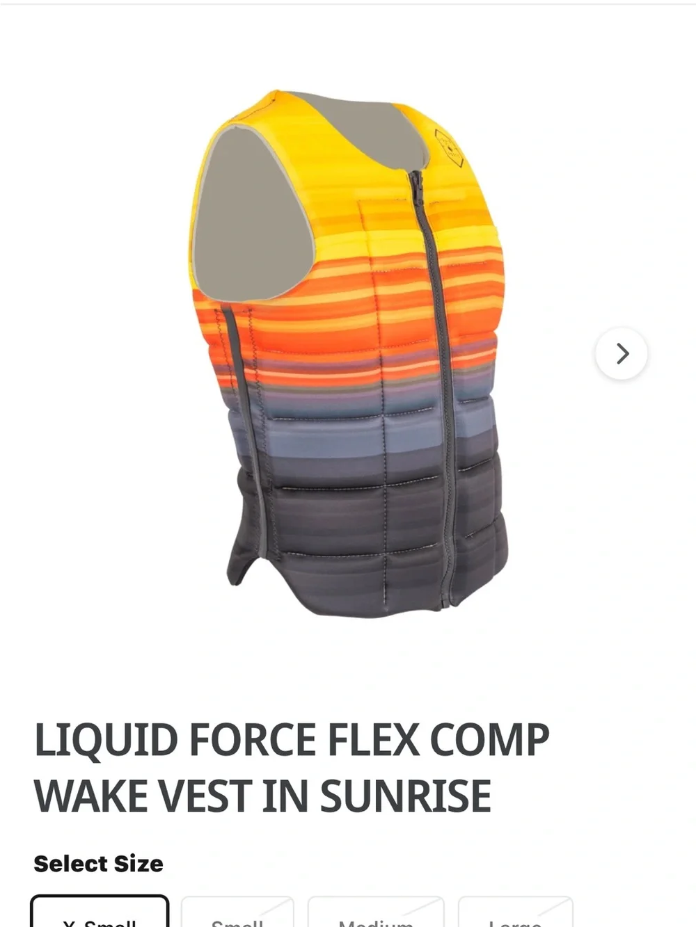 Liquid Force Flex Comp Wake Vest - Sunrise (Orange/Gray/blue)